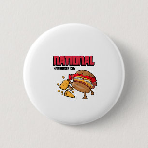 Nationaler Hamburger-Tag Button