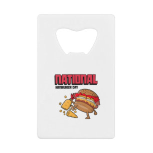Nationaler Hamburger Tag Geldbeutel Flaschenöffner