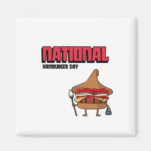 Nationaler Hamburger Tag Magnet (Vorne)