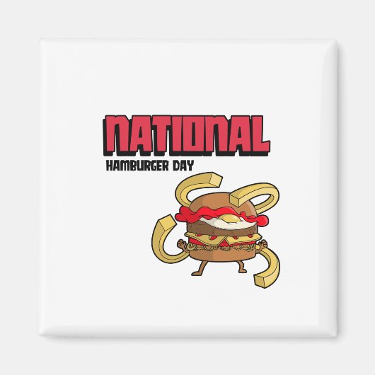 Nationaler Hamburger Tag Magnet (Vorne)