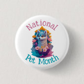 Nationaler Heimtiermonat Button (Vorderseite)