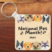 Nationaler Heimtiermonat Schlüsselanhänger (Vorderseite)