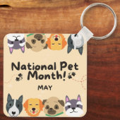 Nationaler Heimtiermonat Schlüsselanhänger (Rückseite)