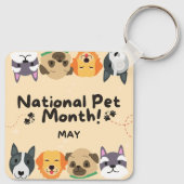 Nationaler Heimtiermonat Schlüsselanhänger (Rückseite)