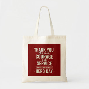 Nationaler Heldentag Danke an Typografiklehrer Tragetasche