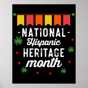 Nationaler Hispanic-Erbe-Monat Lustiges Geschenk Poster