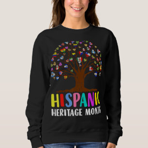 Nationaler hispanischer Kulturerbe Month Hand Flag Sweatshirt