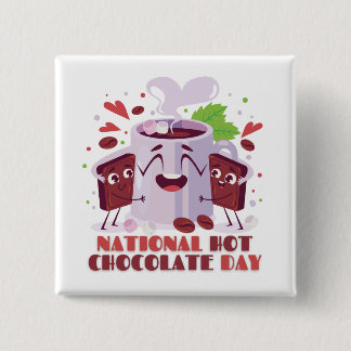 Nationaler Hot Chocolate Day - 31. Januar Button