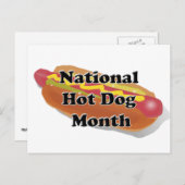 Nationaler Hot Dog Monat Postkarte (Vorne/Hinten)