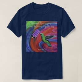 Nationaler Hummingbird und Blueberry Popsicle Day T-Shirt