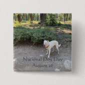 Nationaler Hundetag August 26 Button (Vorderseite)