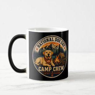 Nationaler Hundetag Zeltlager Crew Labrador Campin Verwandlungstasse