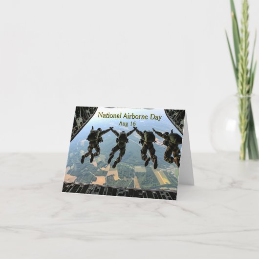 Nationaler Im Flugzeug Tag Karte (Vorderseite)