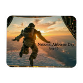 Nationaler Im Flugzeug Tag Magnet (Horizontal)