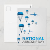 Nationaler Im Flugzeug Tag Postkarte (Vorne/Hinten)