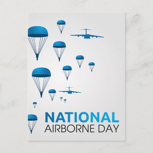 Nationaler Im Flugzeug Tag Postkarte (Vorderseite)