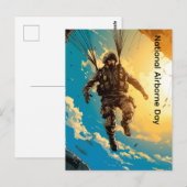 Nationaler Im Flugzeug Tag Postkarte (Vorne/Hinten)