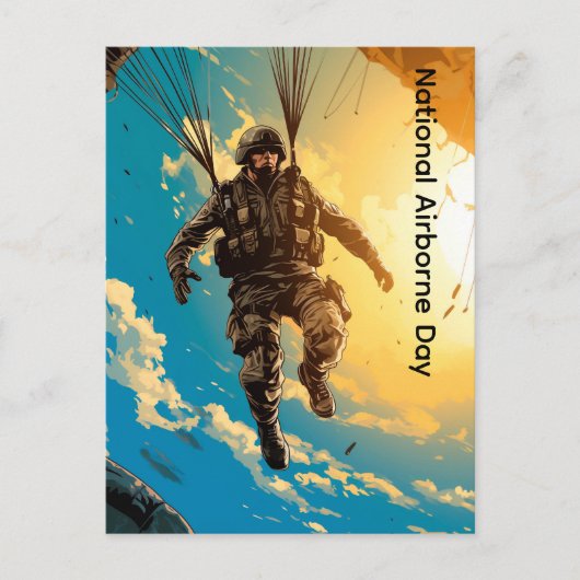 Nationaler Im Flugzeug Tag Postkarte (Vorderseite)