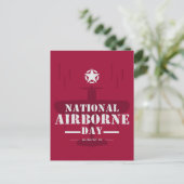 Nationaler Im Flugzeug Tag Postkarte (Stehend Vorderseite)