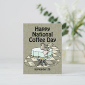 Nationaler Kaffeetag 29. September Postkarte (Stehend Vorderseite)