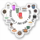 Nationaler Kaffeetag Aufkleber (Vorderseite)