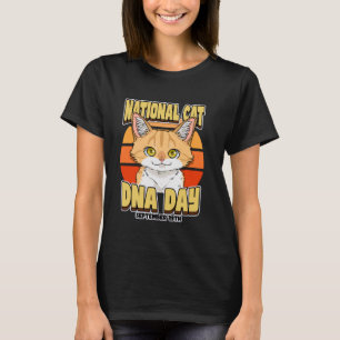 Nationaler Katzen-DNA-Tag 19. September Forschung T-Shirt