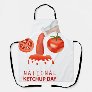 Nationaler Ketchup-Tag-Schild Schürze