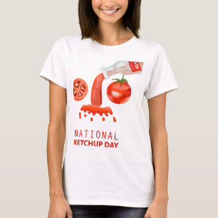 Nationaler Ketchup-Tag-Schild T-Shirt