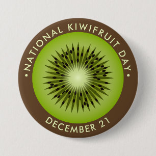 Nationaler Kiwifruchttag Button