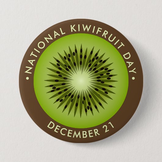 Nationaler Kiwifruchttag Button (Vorderseite)