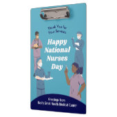 Nationaler Krankentag individuell anpassbar Klemmbrett (Links)