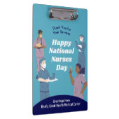 Nationaler Krankentag individuell anpassbar Klemmbrett (Rechts)