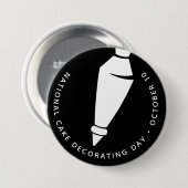 Nationaler Kuchendekorationstag, Rohrbeutel Button (Vorne & Hinten)
