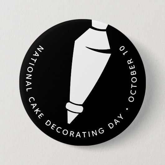 Nationaler Kuchendekorationstag, Rohrbeutel Button (Vorderseite)