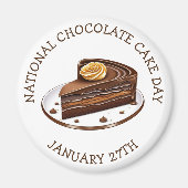Nationaler Kuchentag - 27. Januar Magnet (Vorne)
