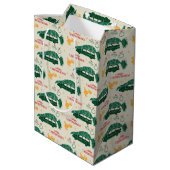 Nationaler Lampoon Weihnachtsbaum über das Muster Mittlere Geschenktüte (Rückseite Schrägansicht)