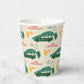 Nationaler Lampoon Weihnachtsbaum über das Muster Pappbecher (Links)