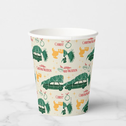 Nationaler Lampoon Weihnachtsbaum über das Muster Pappbecher (Rechts)