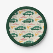 Nationaler Lampoon Weihnachtsbaum über das Muster Pappteller (Vorderseite)