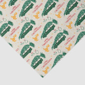 Nationaler Lampoon Weihnachtsbaum über das Muster  Seidenpapier (Ausschnitt)