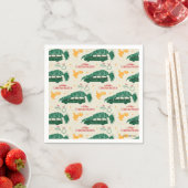 Nationaler Lampoon Weihnachtsbaum über das Muster Serviette (Beispiel)