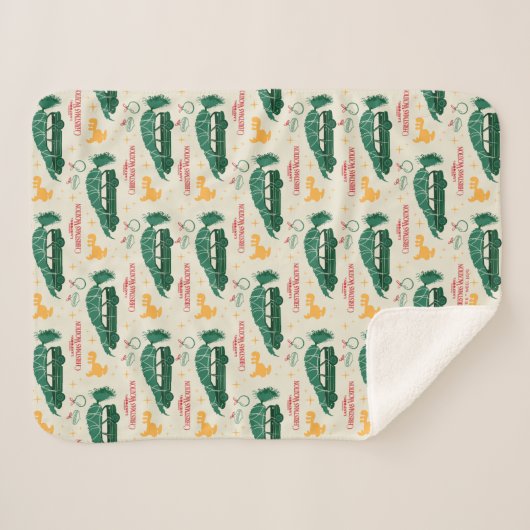 Nationaler Lampoon Weihnachtsbaum über das Muster  Sherpadecke (Vorderseite (Horizontal))