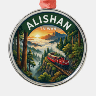 Nationaler Landschaftspark Alishan Taiwan Ornament Aus Metall