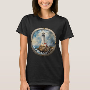 Nationaler Leuchtturm-Tag Zeichen T-Shirt