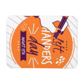 Nationaler Links Handers-Tag Magnet (Horizontal)