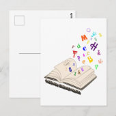 Nationaler Literaturmonat Postkarte (Vorne/Hinten)