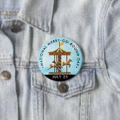 Nationaler Merry-Go-Round-Day, schwarze Pferde Button (Beispiel)