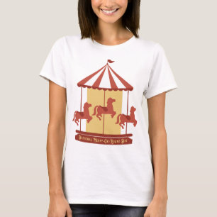 Nationaler Merry-Go-Round-Day T-Shirt