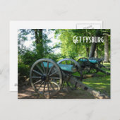 Nationaler Militärpark Cannons Gettysburg Postkarte (Vorne/Hinten)