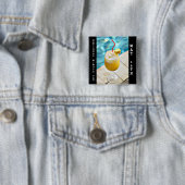 Nationaler Mimosa-Tag 16. Mai Trinkurlaub Button (Beispiel)